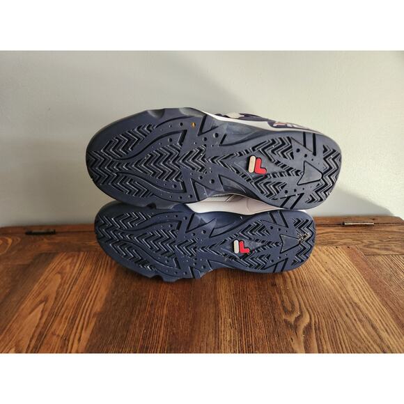 RARE Fila 95 Grant Hill 1 OG Navy Blue White Red 1VB90071-464 Size 8 EUC - Picture 7 of 12